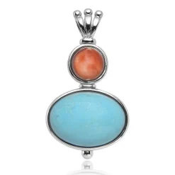 Edelstein-Silberanhänger