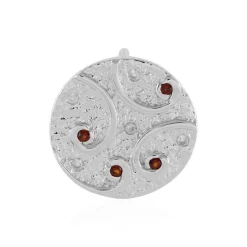 Edelstein-Silberanhänger