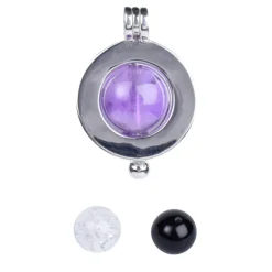 Edelstein-Silberanhänger