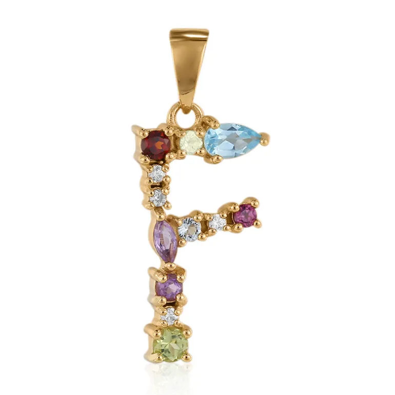 Edelstein-Silberanhänger