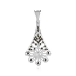 Edelstein-Silberanhänger