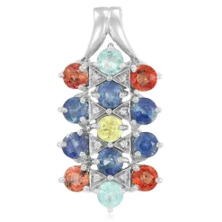 Edelstein-Silberanhänger