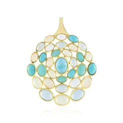 Edelstein-Silberanhänger (KM by Juwelo)