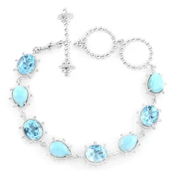 Edelstein-Silberarmband (Dallas Prince Designs)