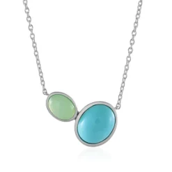 Edelstein-Silbercollier (KM by Juwelo)