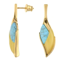 Edelstein-Silberohrringe