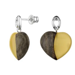 Edelstein-Silberohrringe