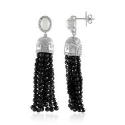 Edelstein-Silberohrringe (Dallas Prince Designs)