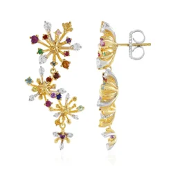 Edelstein-Silberohrringe (Gems en Vogue)