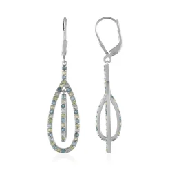 Edelstein-Silberohrringe (KM by Juwelo)