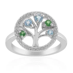 Edelstein-Silberring