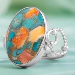 Edelstein-Silberring