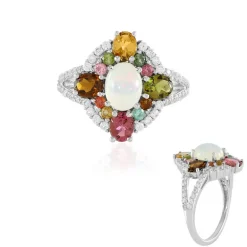 Edelstein-Silberring