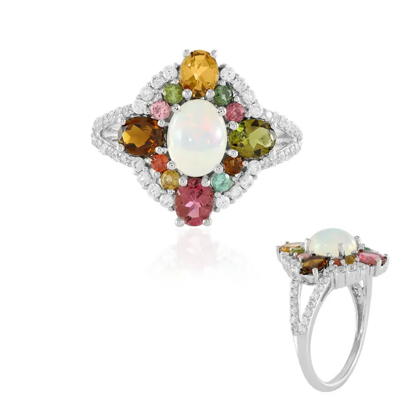 Edelstein-Silberring