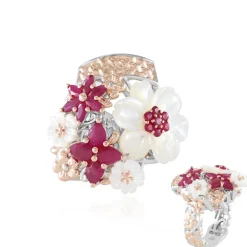 Edelstein-Silberring (Gems en Vogue)