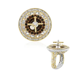 Edelstein-Silberring (Gems en Vogue)