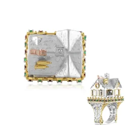 Edelstein-Silberring (Gems en Vogue)