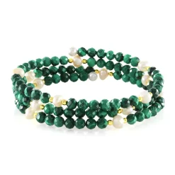 Edelstein-Stahlarmreif (Riya)