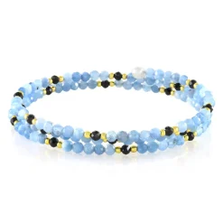 Edelstein-Stahlarmreif (Riya)