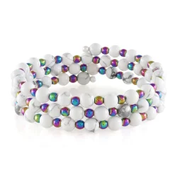 Edelstein-Stahlarmreif (Riya)