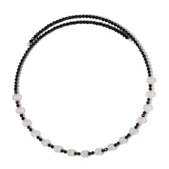 Edelstein-Stahlhalsreif (Riya)