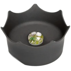 Edelsteinwasserschale schiefergrau (VitaJuwel)