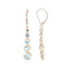 Edelstein-Zirkon-Goldohrringe (KM by Juwelo)