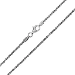 925er Silber-Criss-Cross-Kette - 50 cm - 7,5 g