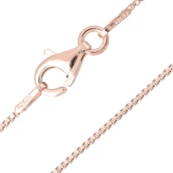 925er Silber-Veneziakette - 50 cm - 2,3 g - rosévergoldet