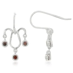 Fancy-Brillant-Silberohrringe