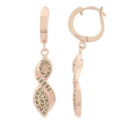 Fancy-Diamant-Silberohrringe