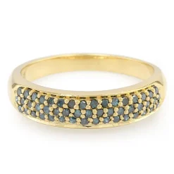 Fancy-Diamant-Silberring