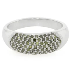 Fancy-Diamant-Silberring