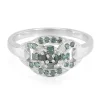 Fancy-Diamant-Silberring