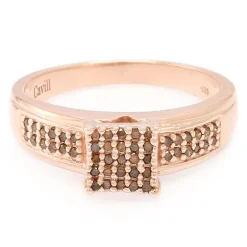 Fancy-Diamant-Silberring