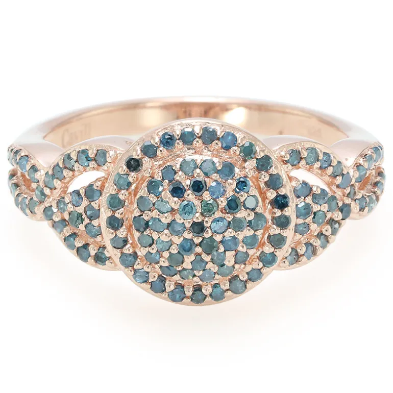 Fancy-Diamant-Silberring