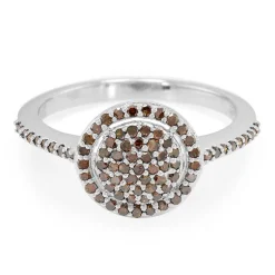 Fancy-Diamant-Silberring