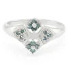 Fancy-Diamant-Silberring