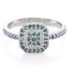 Fancy-Diamant-Silberring