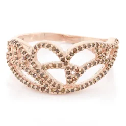 Fancy-Diamant-Silberring