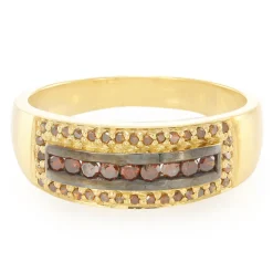 Fancy-Diamant-Silberring