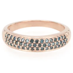 Fancy-Diamant-Silberring