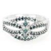 Fancy-Diamant-Silberring