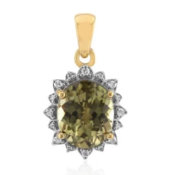 Farbwechsel-Diaspor-Goldanhänger