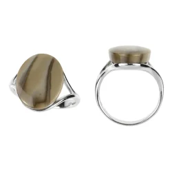 Feuerstein-Silberring