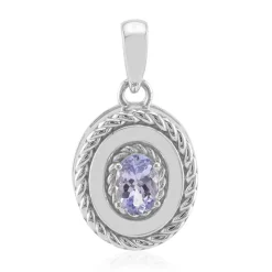 Fliederfarbener Tansanit-Silberanhänger (Pallanova)