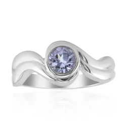 Fliederfarbener Tansanit-Silberring (Pallanova)