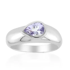 Fliederfarbener Tansanit-Silberring (Pallanova)