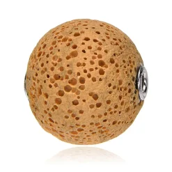 Gelbe Lava-Silberanhänger