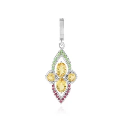 Gelber Beryll-Silberanhänger